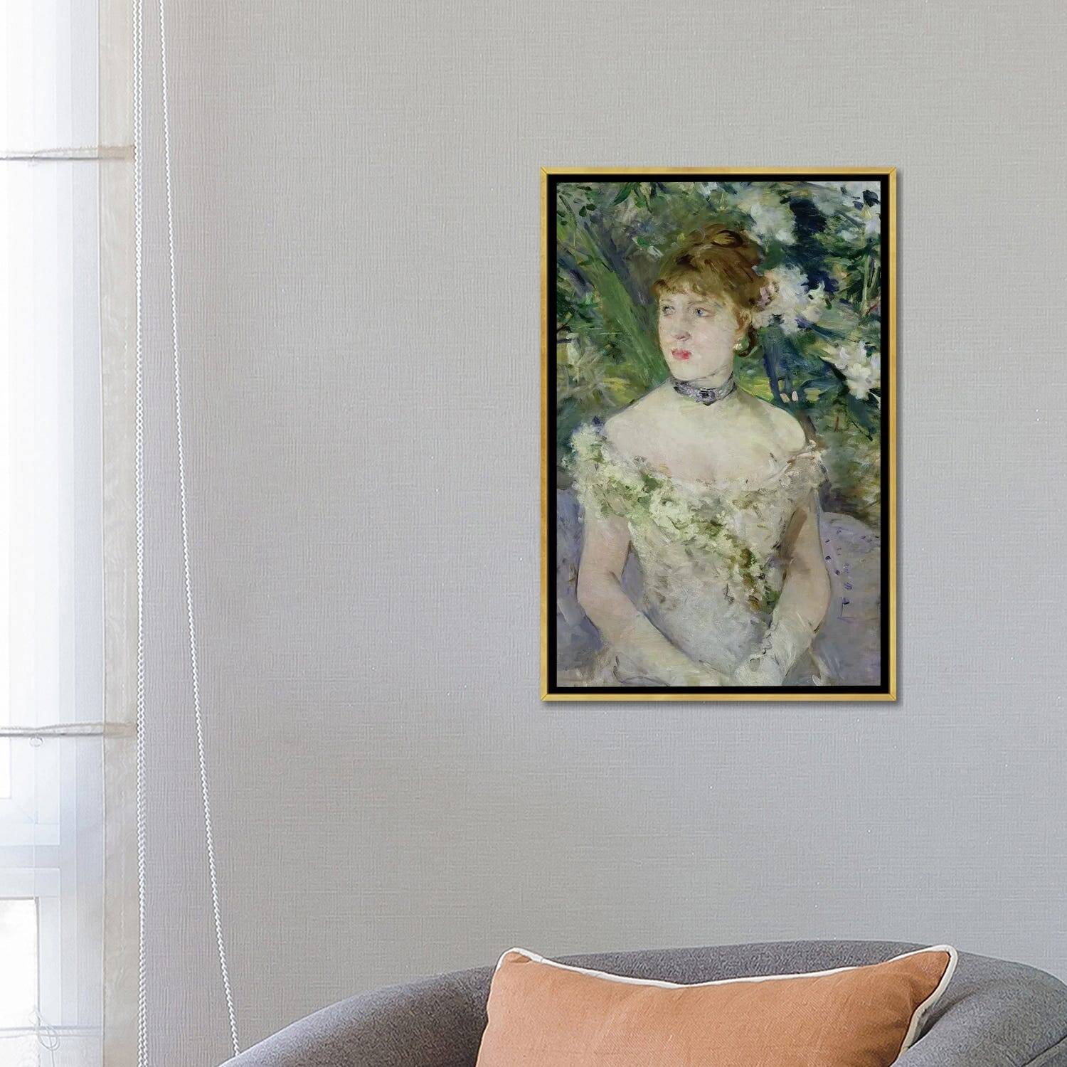 iCanvas "Young girl in a ball gown, 1879 " by Berthe Morisot Framed